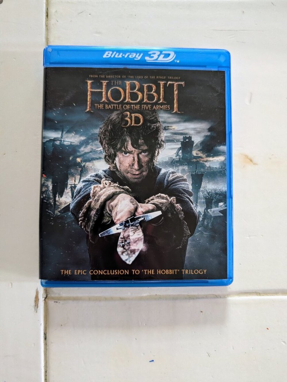 The Hobbit Battle of the Five Armies 3D Blu-ray DVD 5 Disc Set w/ Inserts